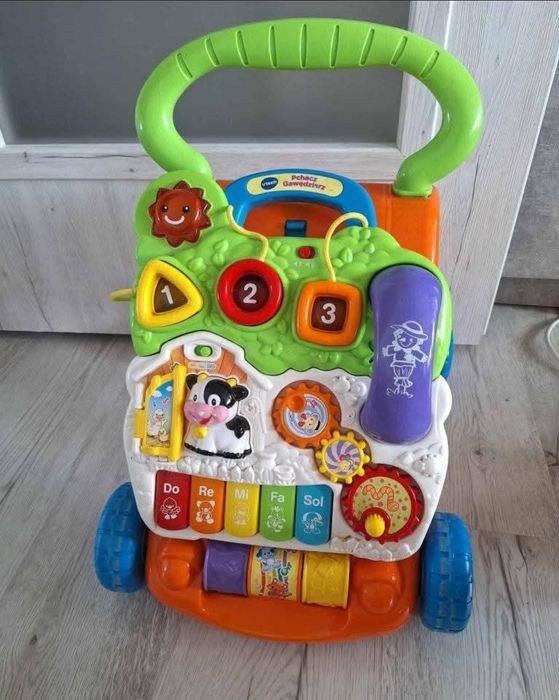 Jeździki Vtech- Chodzik Pchacz Gawędziarz Polska - jak NOWY