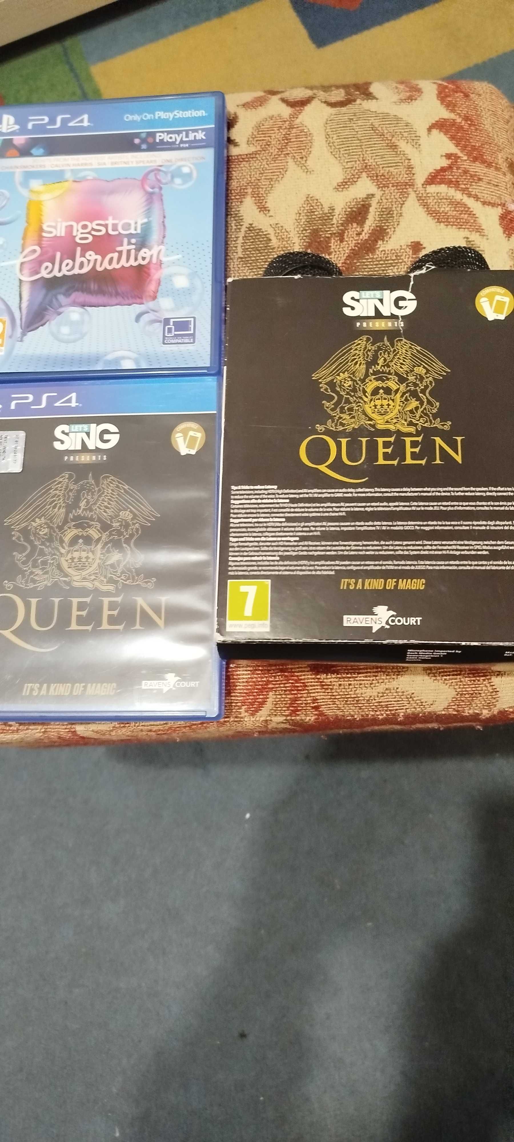 zestaw PS4 gry karaoke sing queen,singstar,2 mikrofony!