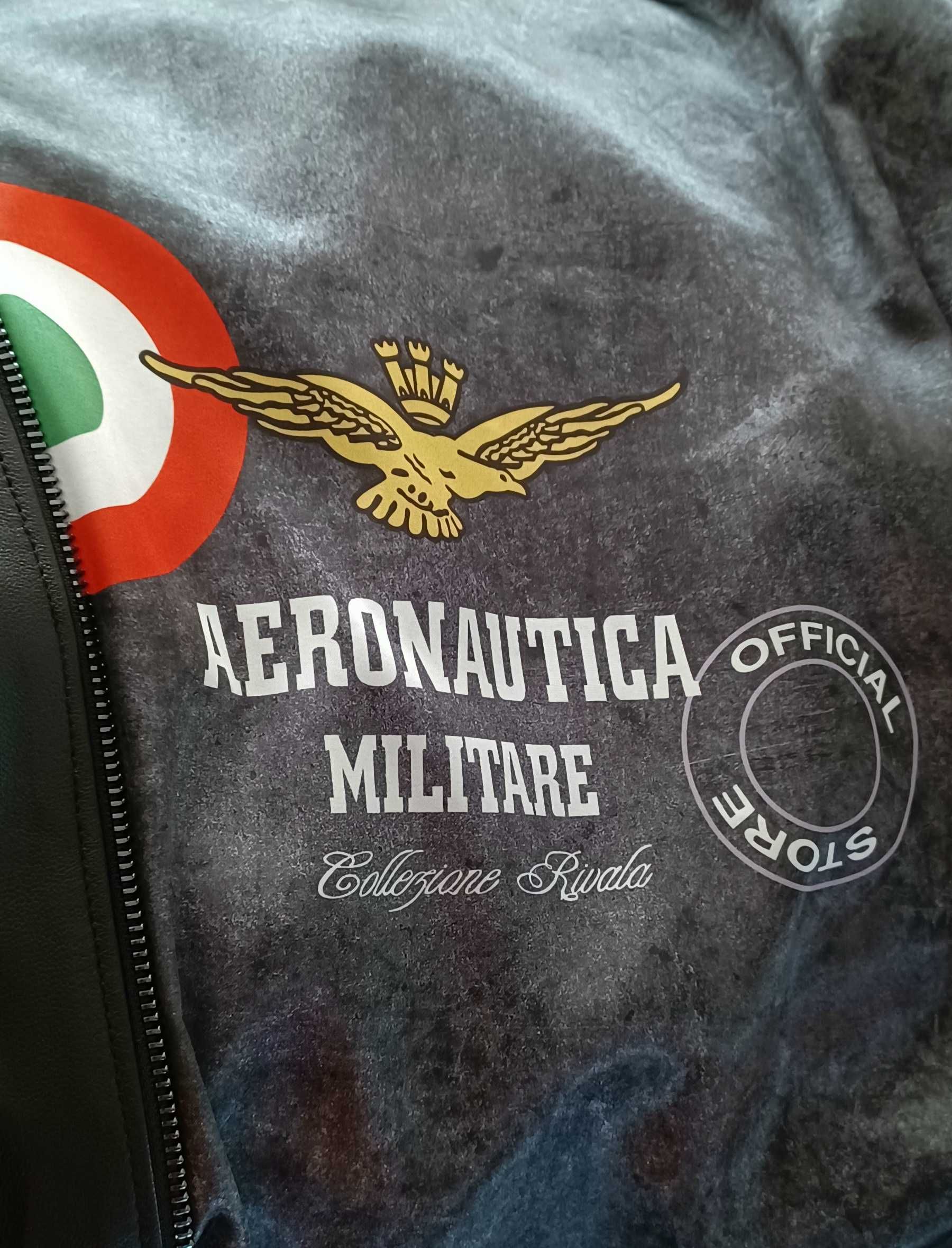 Kurtka skóra męska rozm 4 x XL AERONAUTICA MILITARE Outlet