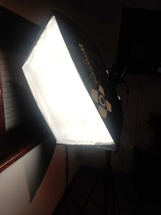 Luz Profissional de fotografia com SoftBox 60x60