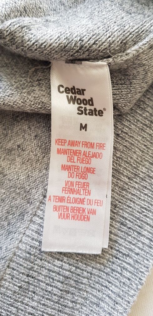 Sweter męski marki Primark Cedar Wood State rozmiar M szary popiel