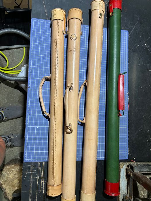 Tuba do  muchówki 9 stòp czterosklad skóra naturalna ręcznie szyta