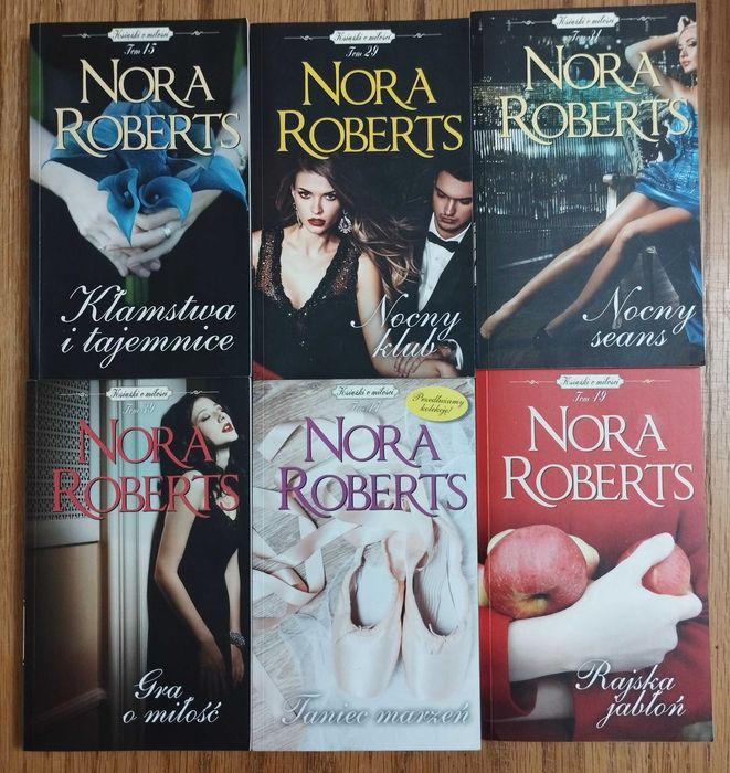 Nora Roberts seria Książki o miłości 6 szt.