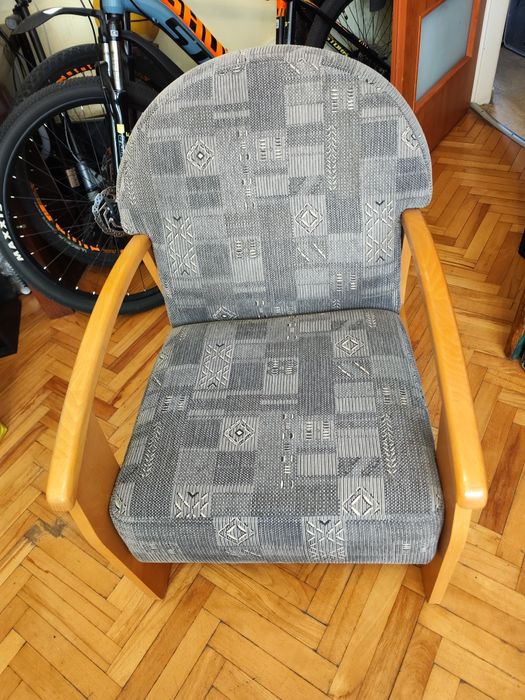 Fotel wypoczynkowy retro PRL