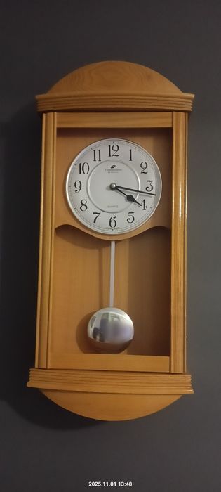 Zegar ścienny wiszący wahadłowy