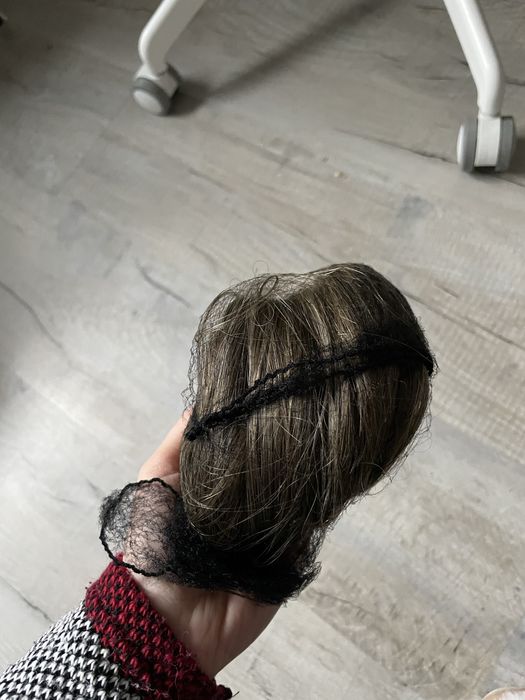 Doczepiane włosy kucyk kitka ciemny blond