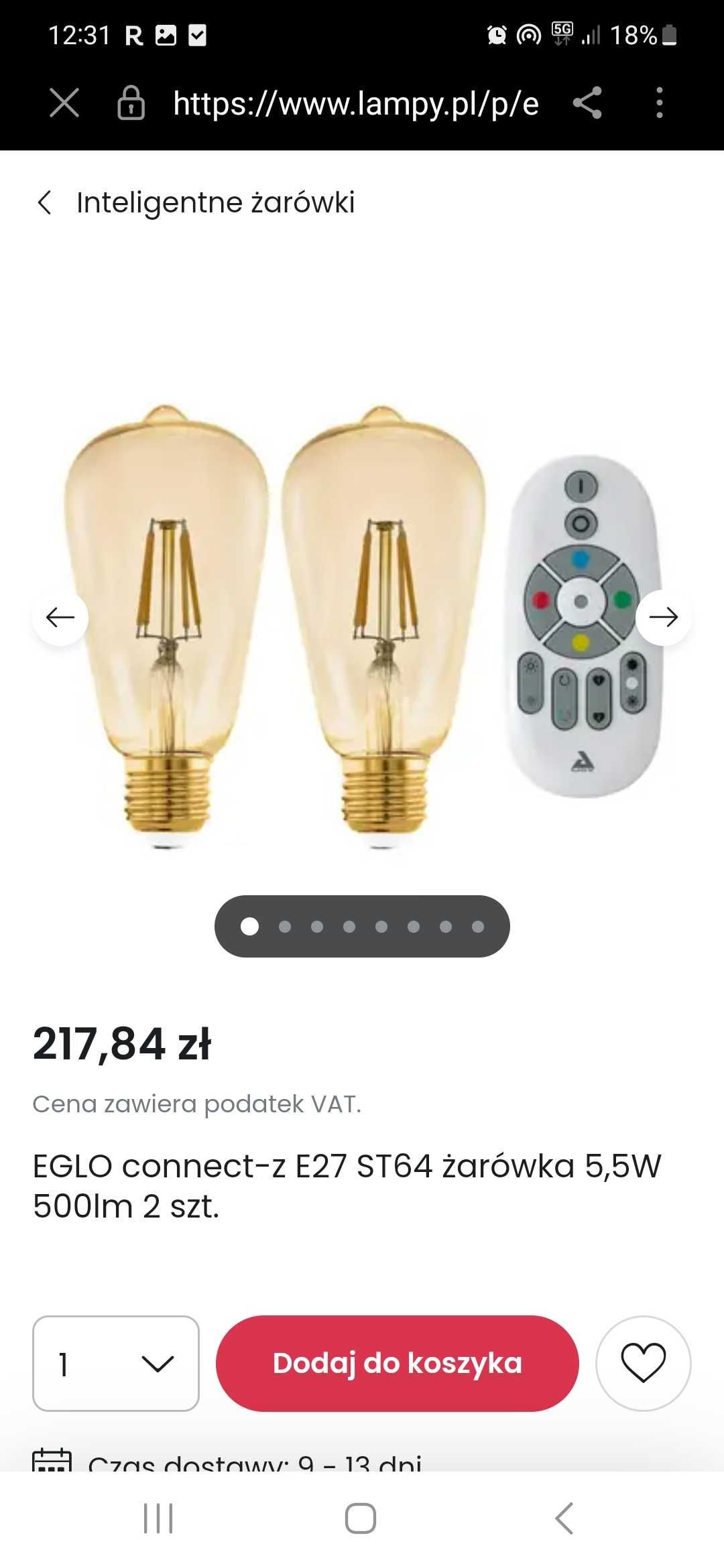 Eglo Żarówka Dekoracyjna LED Vintage E27 4W 11521