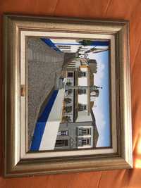 Quadro  imagem de obidos  a oleo A. Paulino