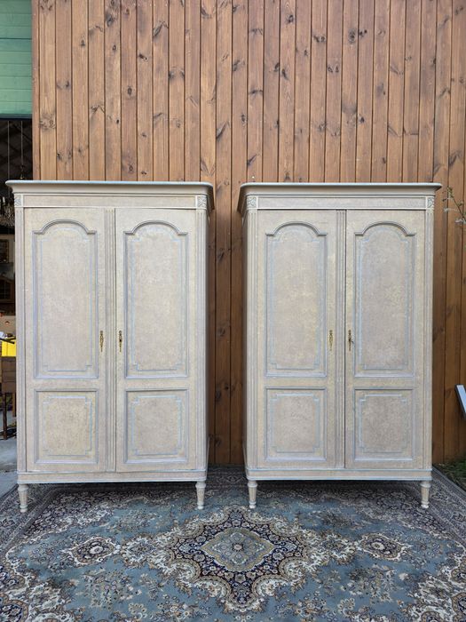 Szafa dwudrzwiowa jasna secesja 2 szt #2141 Stylowy Węgrów