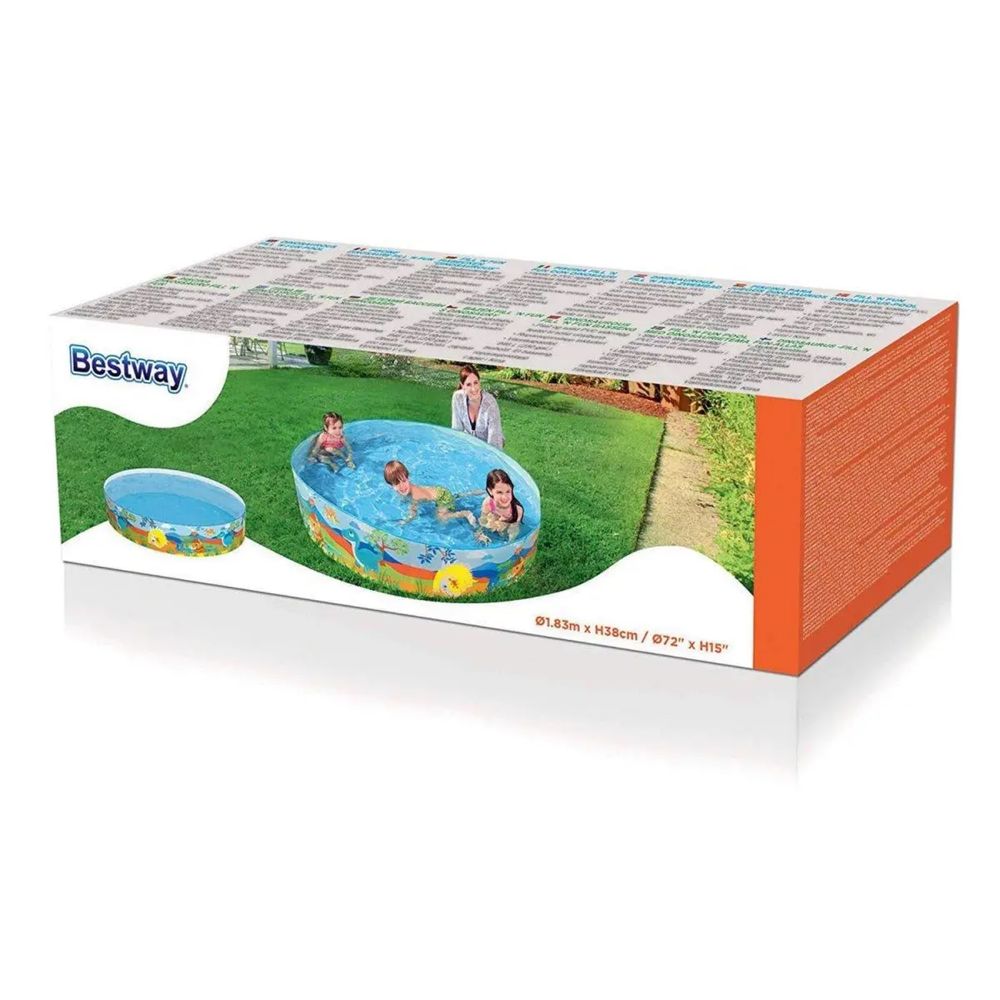 Детский надувной бассейн Bestway Dinosaurous  183х38 см