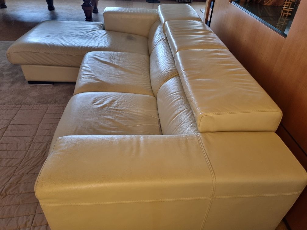 Sofá Chaise Longue Pele Selvagem