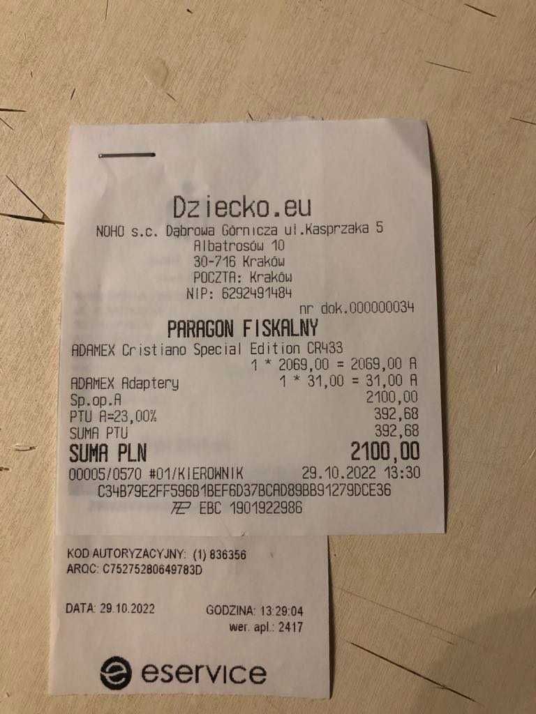 Wózek Adamex Cristiano 2w1.