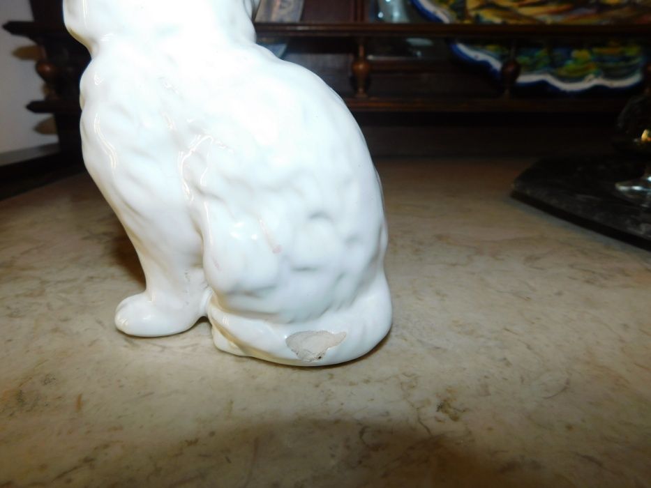 Gato branco raro Bordalo Pinheiro