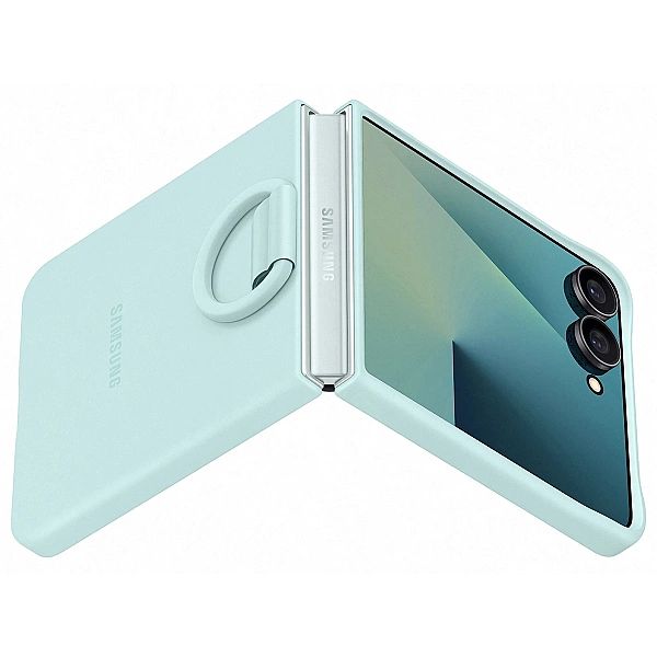 Etui silikonowe Samsung Ring Case na Samsung Galaxy Z Flip7 - jasnonie