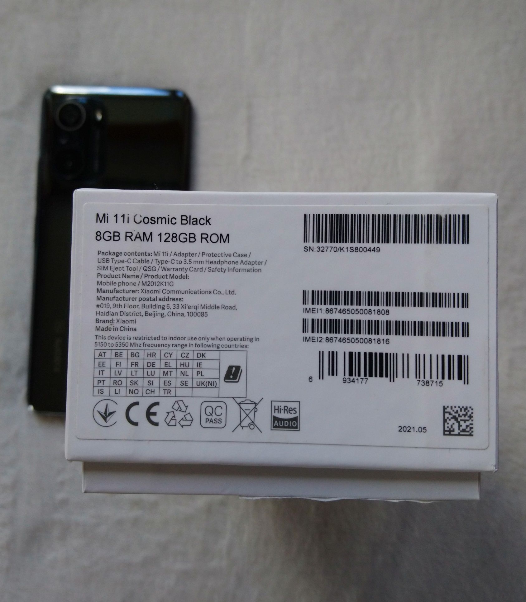 Xiaomi Mi 11i 5G 8/128 GB Nowy 108+8+5MP Ultra Clear, akcesoria
