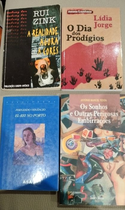 Livros pack 4 - Romance Autores Portugueses
