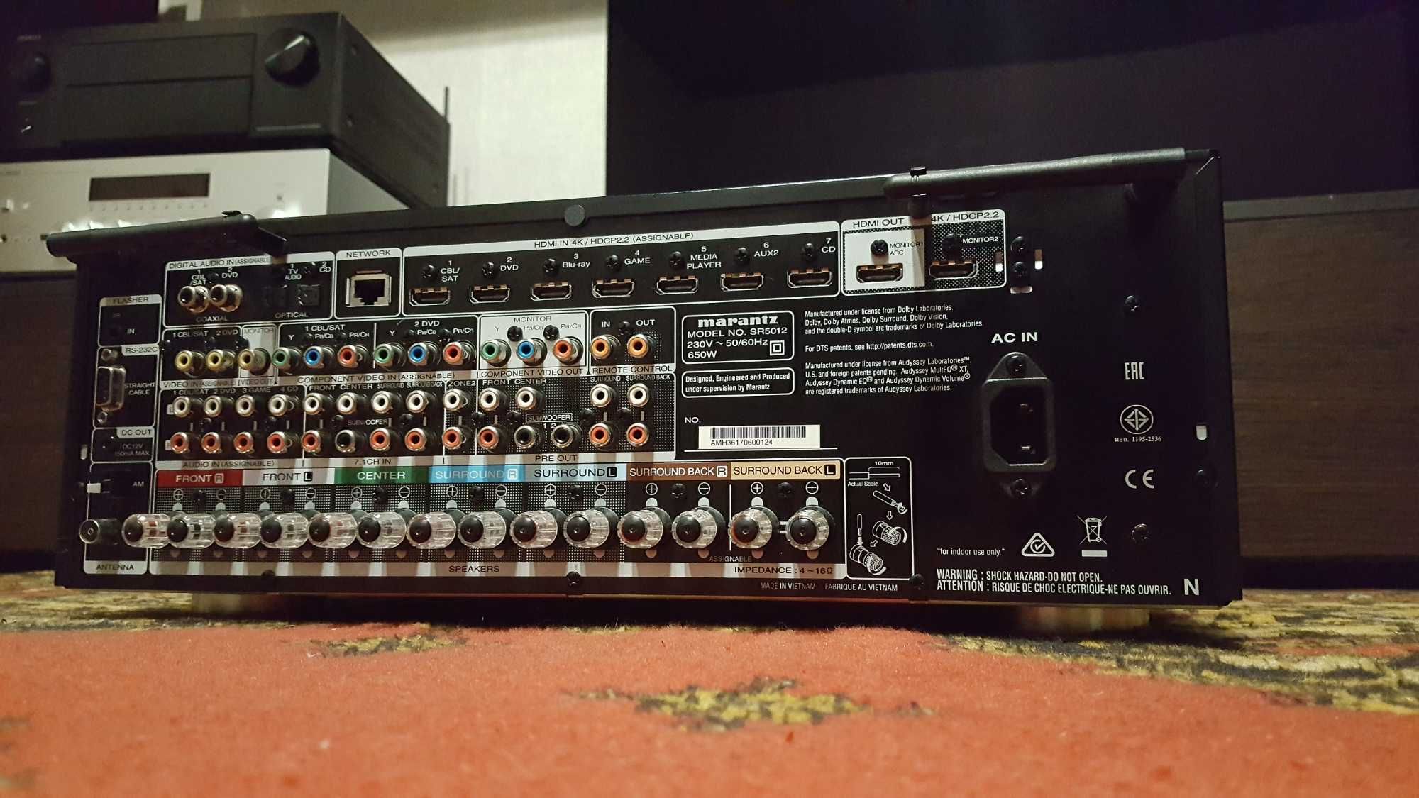 Marantz SR-5012 Wi-Fi Bluetooth Dolby Atmos DTS X інтернет-радіо Heos