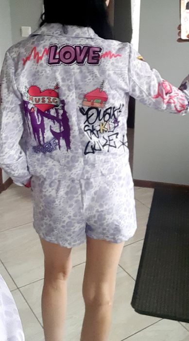 Garnitur damski komplet spodenki I marynarka