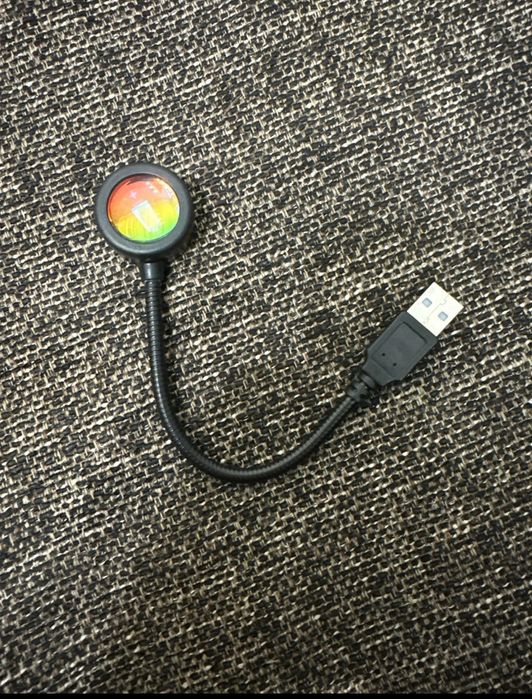 Настільна лампа - проектор юсб різнокольрова неонова