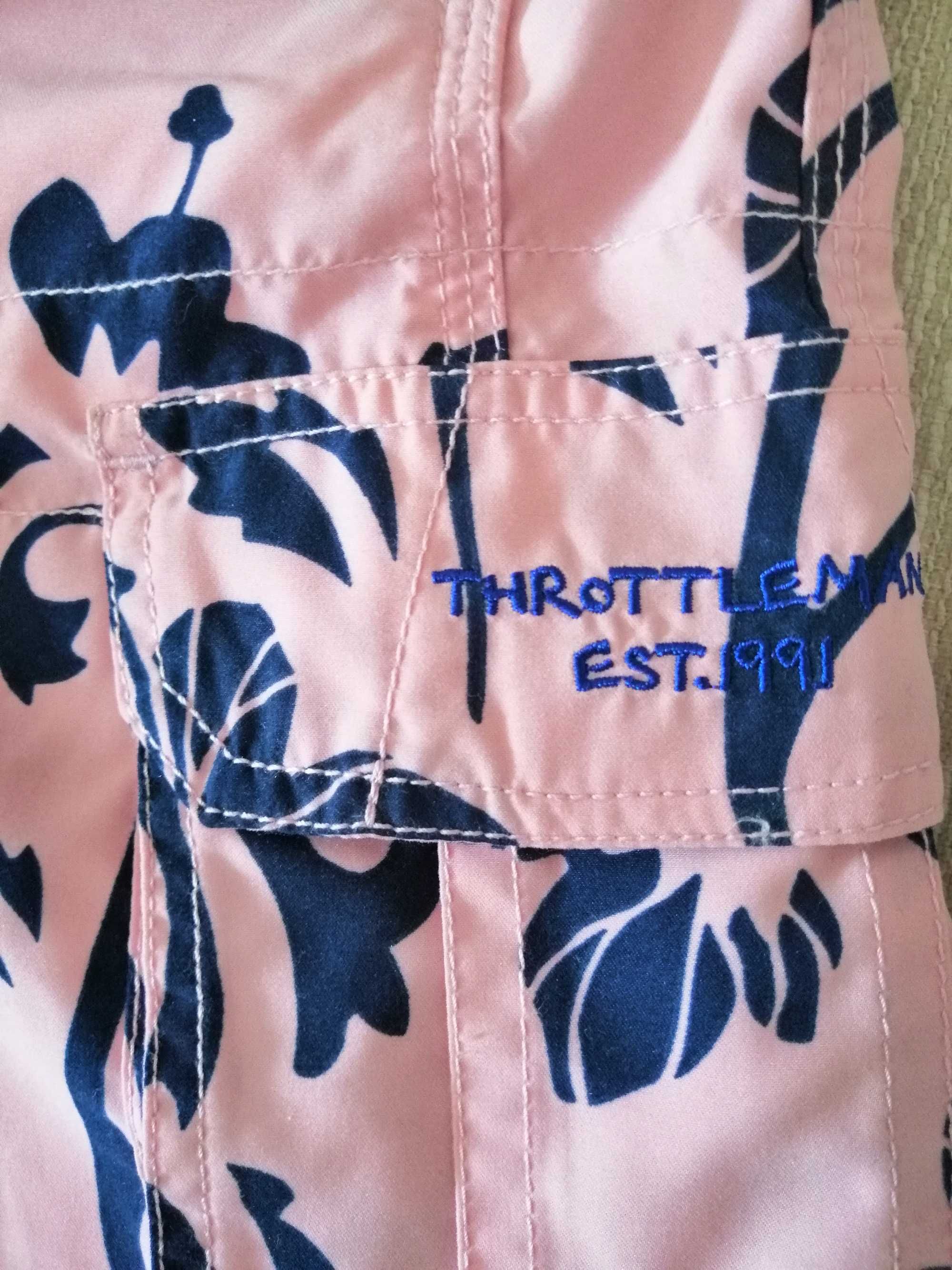 Calção praia Throttleman cintura 45cm*2 muito bom estado