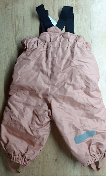 Nowe spodnie outdoorowe na szelkach H&M r. 74