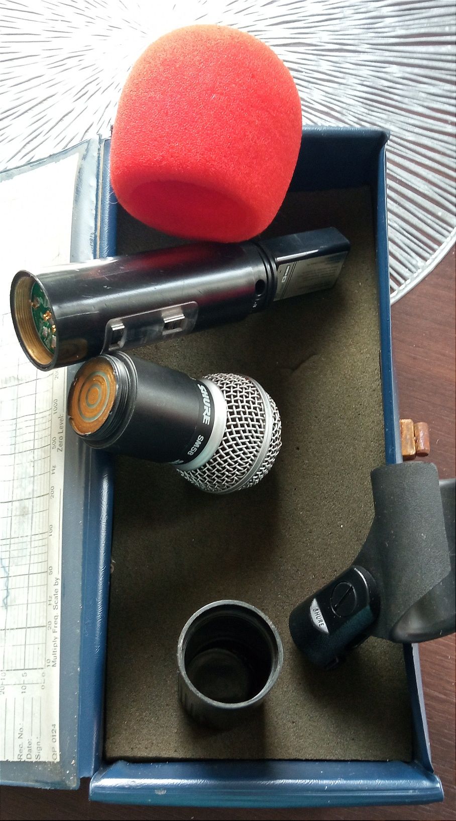 Mikrofon SM58 Shure bezprzewodowy.