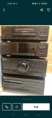 Technics rs-ch730 oraz amplituner sony