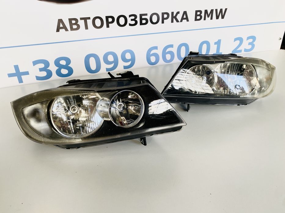 Фари BMW E90 E91 Дорестайлінг Галоген Фара Фары Оптика Передні Фари