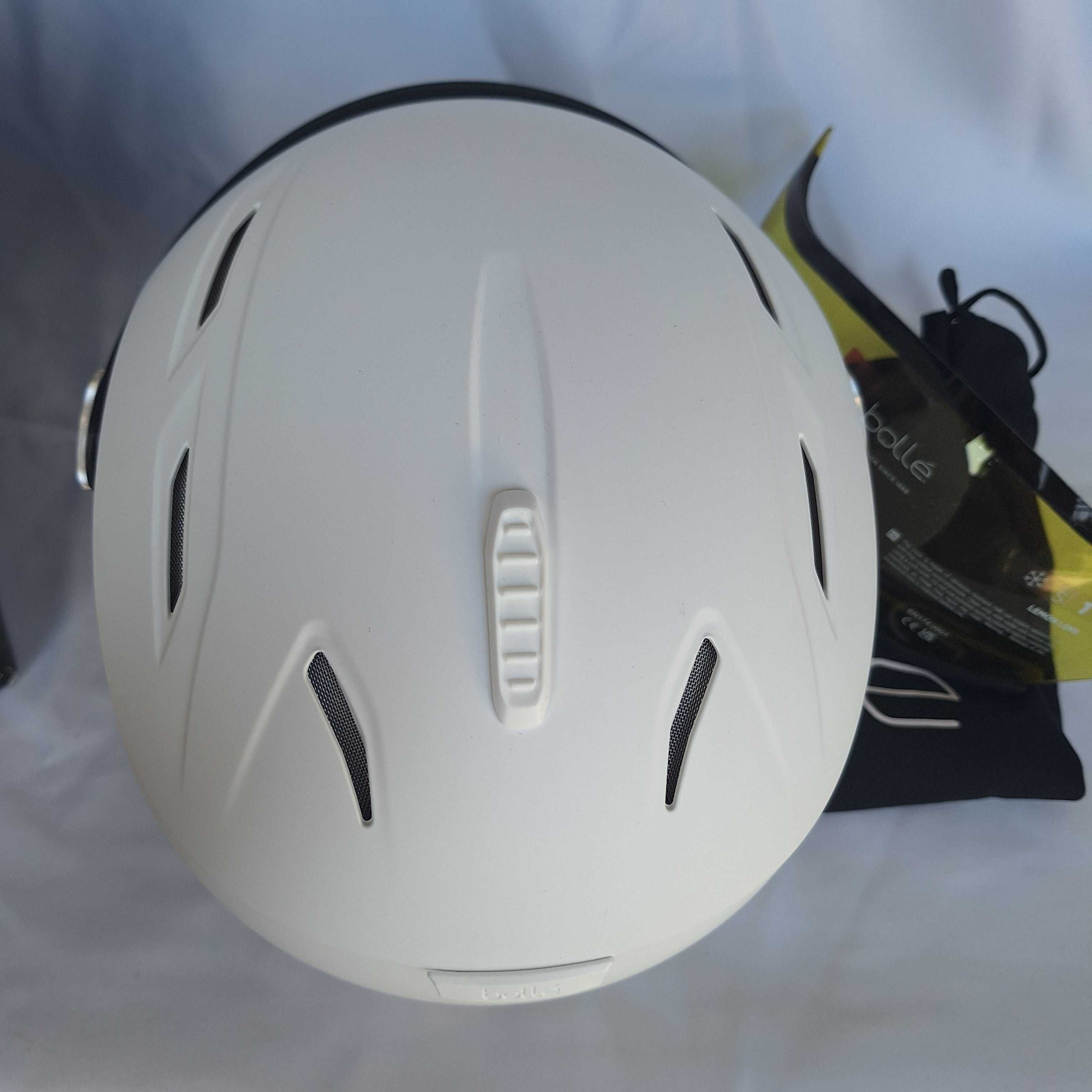 Kask narciarski Bolle Backline Visor Soft White L 59-61cm