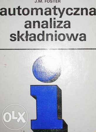 Automatyczna Analiza Skladniowa J. M. Foster PWN