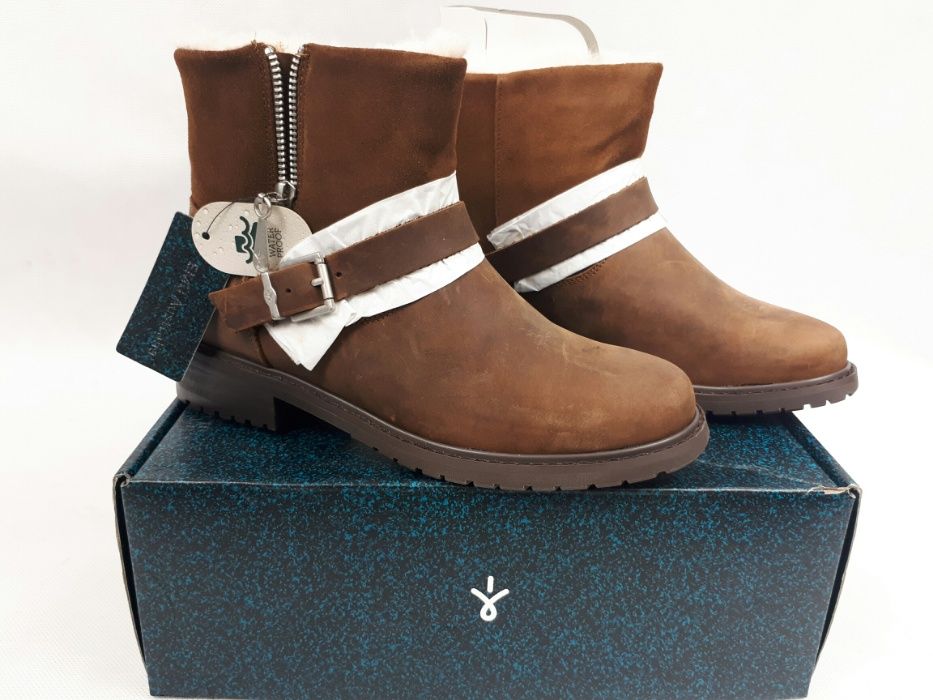 EMU AUSTRALIA - NOWE Roadside w11296 oak/chene us8 w/f uk6 eu39 botki