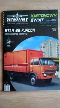 Model kartonowy - Samochód Star 25 Furgon (łączność) - Answer 517
