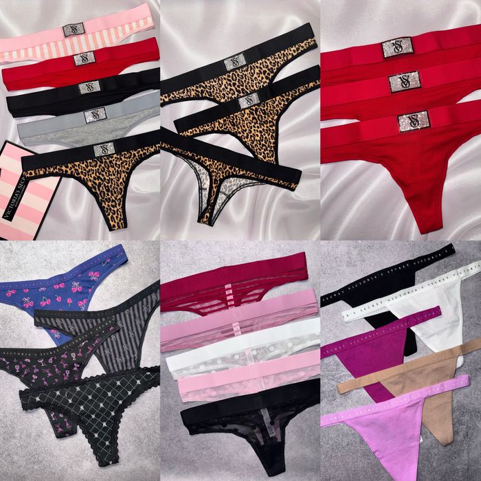 Жіночі трусики безшовні, бразиліана, стрінги PINK / Victoria’s Secret