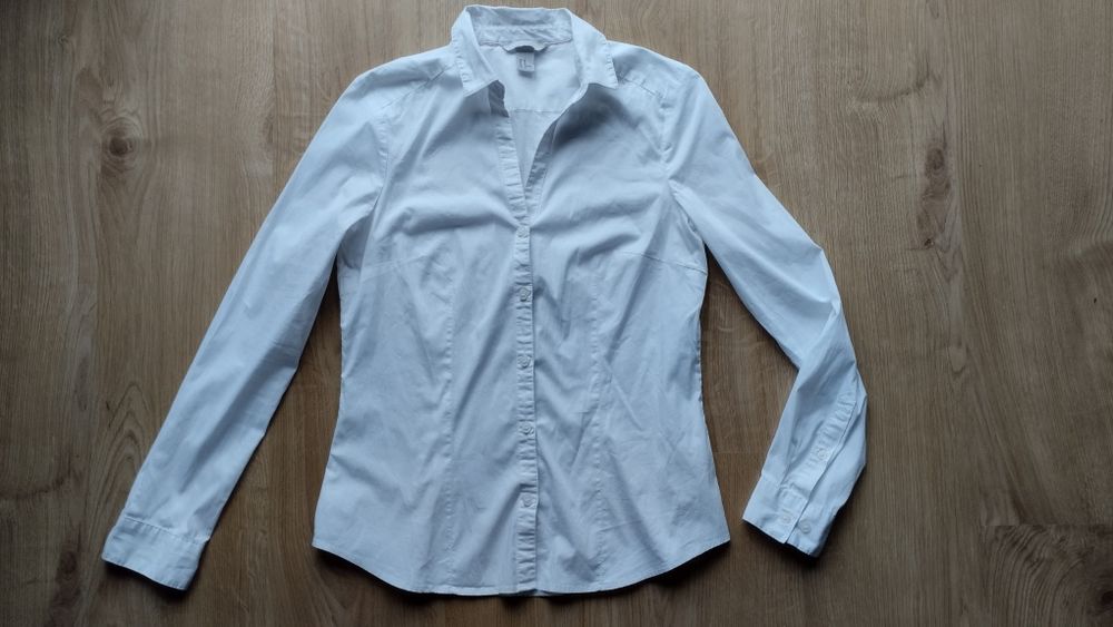 Koszula damska elegancka biała H&M r. 40