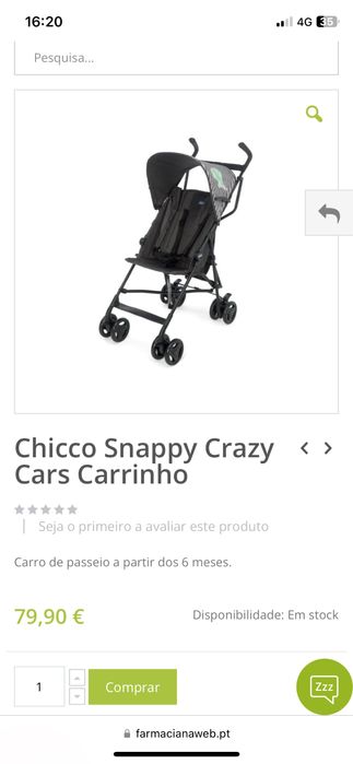 Carrinho de passeio Chicco Snappy