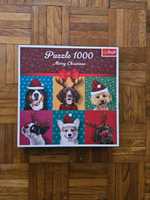 puzzle świąteczne psy - 1000szt.