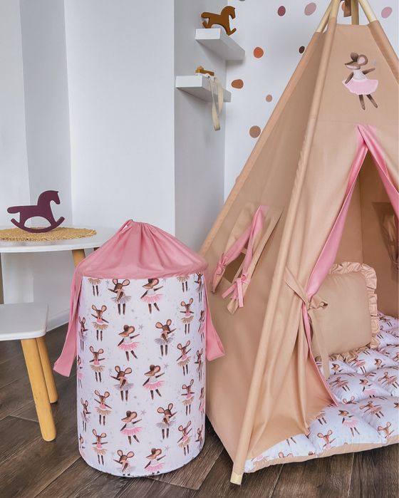 Вигвам с ковриком бомбон/ детская палатка