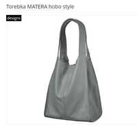 Torba CARLA GOTTI hobo style skóra naturalna - NOWA