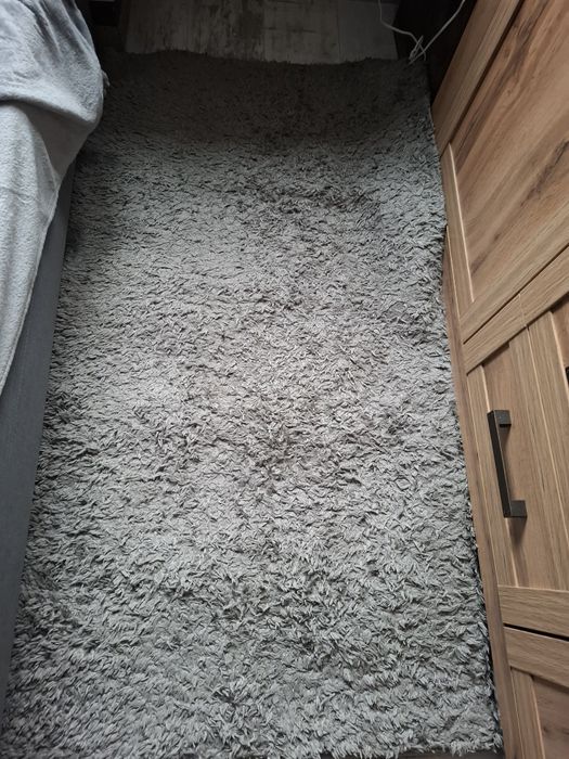 Dywan plusz szary