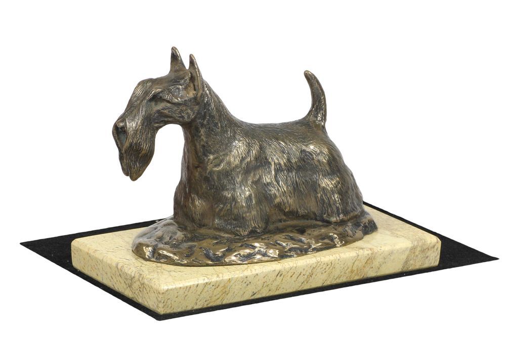 Terier szkocki statuetka na piaskowym kamieniu Art-Dog