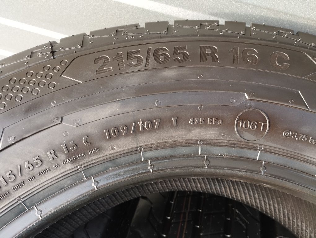 CONTINENTAL ContiVanContact 215/65r16C 109/107T NOWE 2023 Komplet
