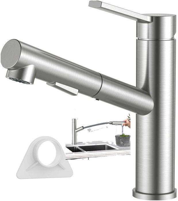 Bateria Kuchenna Wyciągana Wylewka Stal SUS304 Obrotowa 120°