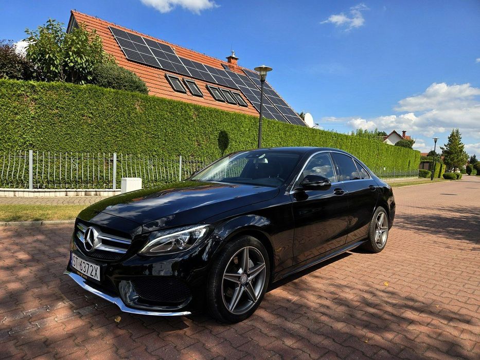 Mercedes-Benz Klasa C Sedan Pakiet AMG C220d 170KM 2016r LED, Skóry, Automat