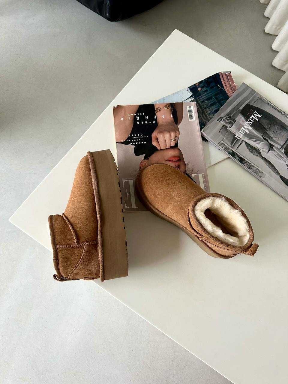Розпродаж UGG Ultra Mini Platform Ginger коричневые УГГ ультра міні