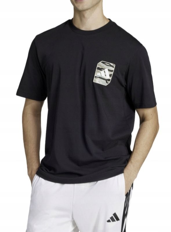 Adidas Wygodna Koszulka Męska Bawełniana T-shirt Camo Wow Graph 4xl