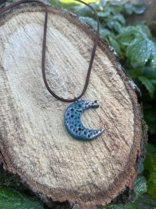 Naszyjnik księżyc luna witch etno boho hippie