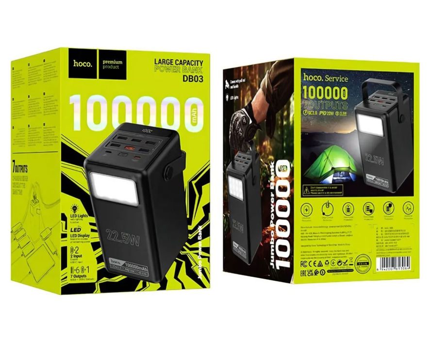 Повербанк Hoco DB03 100000 mAh 22.5W
