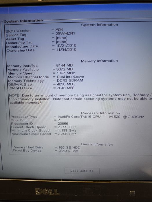 Laptop Dell Latitude e 4310 i5