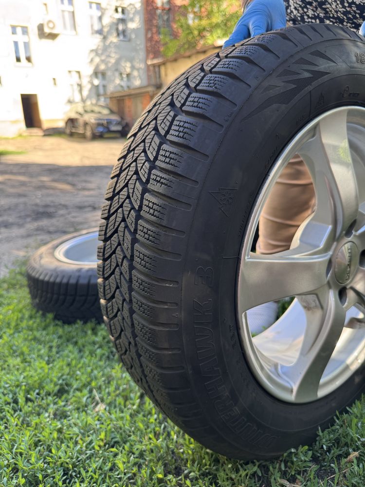 Zestaw opon zimowych Firestone 185/65 R15 + felgi aluminiowe
