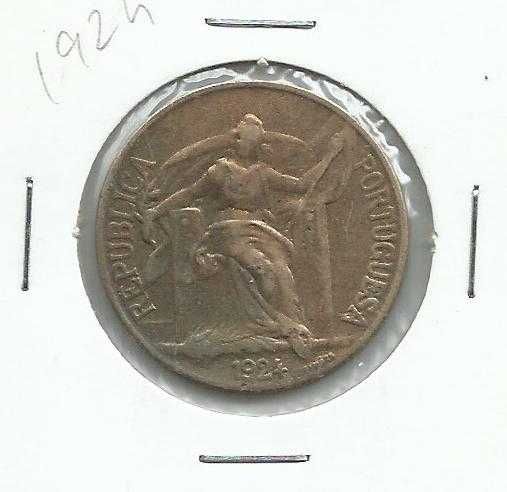 Moeda portuguesa, 1 Escudo de 1924 – Bronze-Alumínio